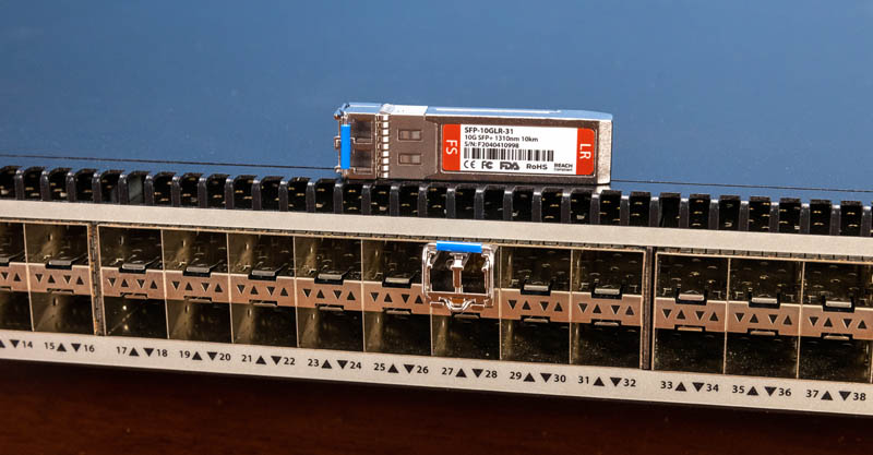 FS 5850 48S6Q With SFP 10GLR 31 Installed
