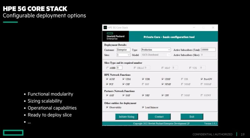 HPE Private 5G Private Core Manage Slice