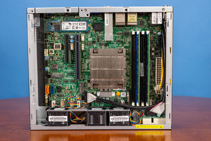Supermicro SYS E300 12D 4CN6P Internal Overview