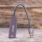 ULT WIIQ USB 3 To 2.5GbE Adapter On End