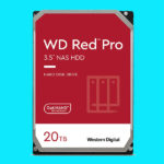 Product: WD Red Pro HDD 20TB, Front