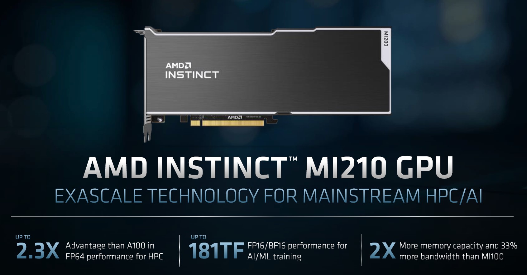 AMD Instinct MI210 Family 2022 03