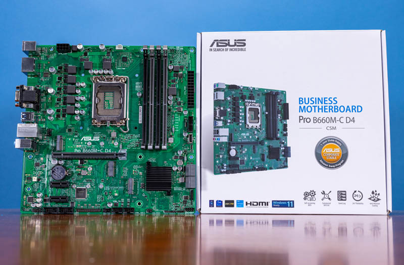 ASUS Pro B660M C D4 CSM Build With Box