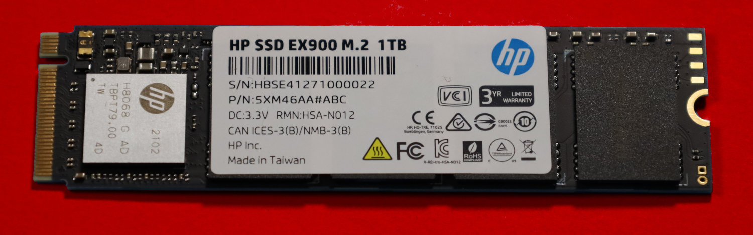 HP 512GB SSD EX900 M.2