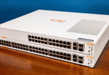 HPE Aruba Instant On 1960 48G 2XGT 2SFP+ Switch Review JL808A HPE Aruba Instant On 1960 24G And 48G Angle
