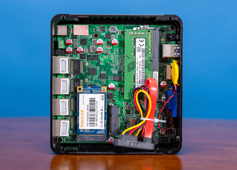 Hunsn 4 Port 2.5GbE I225 Intel J4125 Internal Firewall Box with SATA Cable