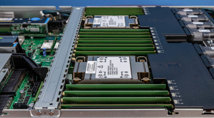 Inspur NF5180M6 Review 1U Mainstream Dual Intel Xeon Server Inspur NF5180M6 CPUs Memory Shroud 4