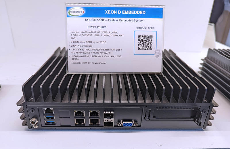 Supermicro SYS E302 12D Power Video USB Network Xeon D 1718T At MWC 2022
