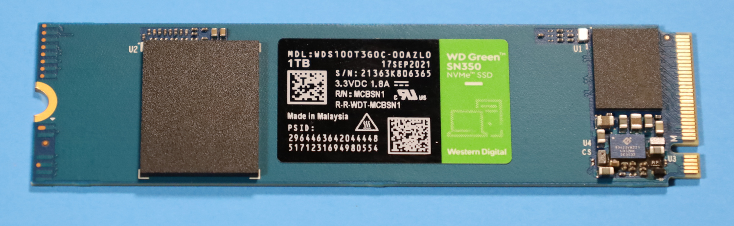 Jurassic Park het doel taart WD Green SN350 1TB NVMe SSD Review