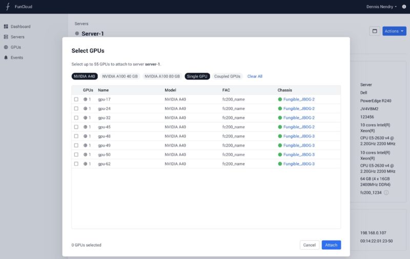 Fungible Attach Up To 55 GPUs To A Server
