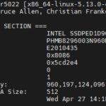 Intel Optane 960GB Smartmontools