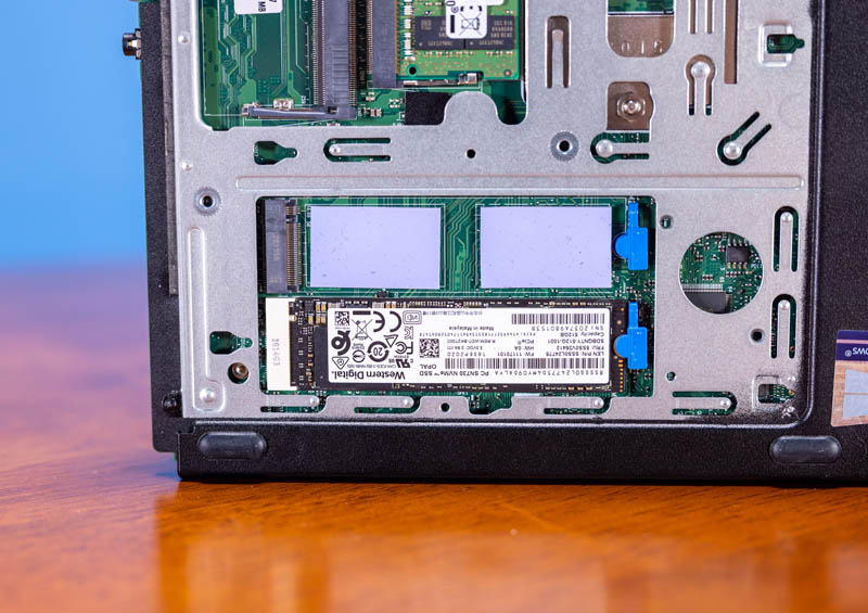 Lenovo ThinkStation P340 Tiny Internal Bottom Dual M.2 Slots And SSD