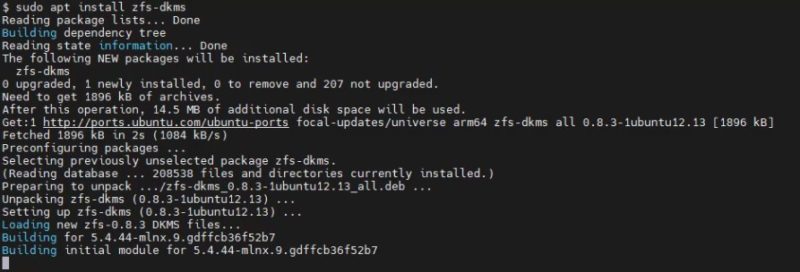 NVIDIA BlueField 2 DPU Install Zfs Dkms