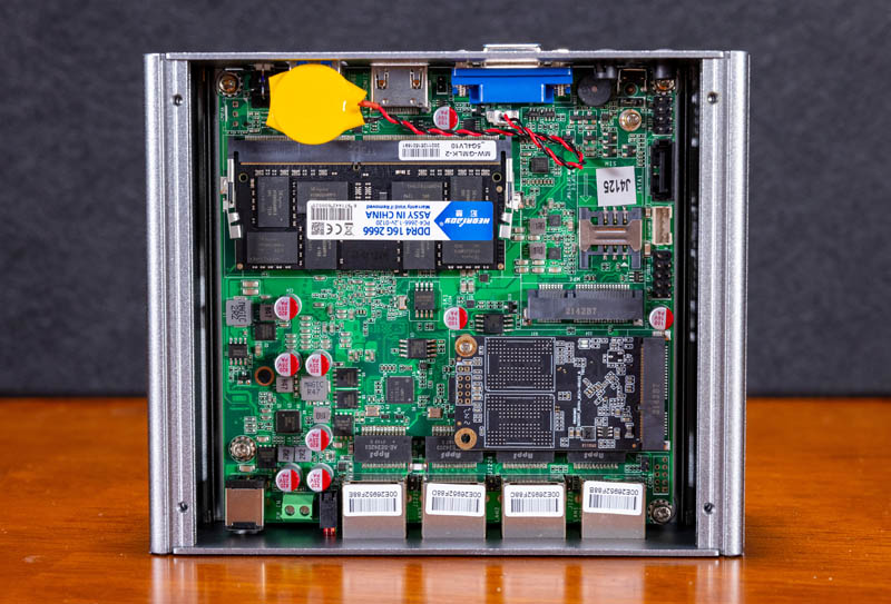 Topton Intel J4125 4x I225 Firewall Appliance Internal Overview 1