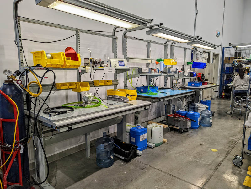 CoolIT Liquid Lab Assembly Area