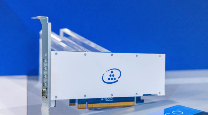 Intel Habana Greco AI Inference PCIe Card at Vision 2022 Intel Habana Greco Front 2
