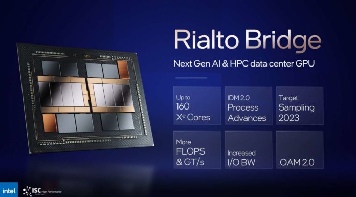 Intel ISC 2022 Keynote Rialto Bridge after Ponte Vecchio and Falcon Shores Intel Rialto Bridge ISC 2022