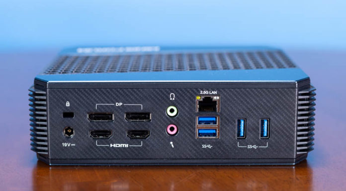 Minisforum HX90 AMD Ryzen 9 5900HX Mini PC Review Minisforum HX90 Rear