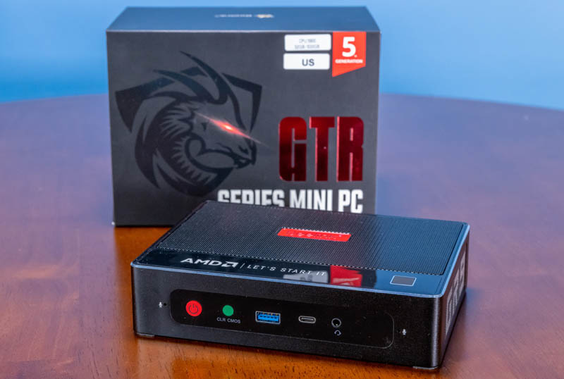 Beelink GTR5 A GR9 Front With Box