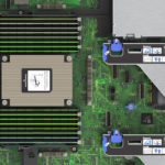 HPE ProLiant RL300 Gen11 Internal Top Down Render CPU And ILO