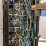 Intel IPU NVMe OF Lab Rack With Supermicro Servers Rear