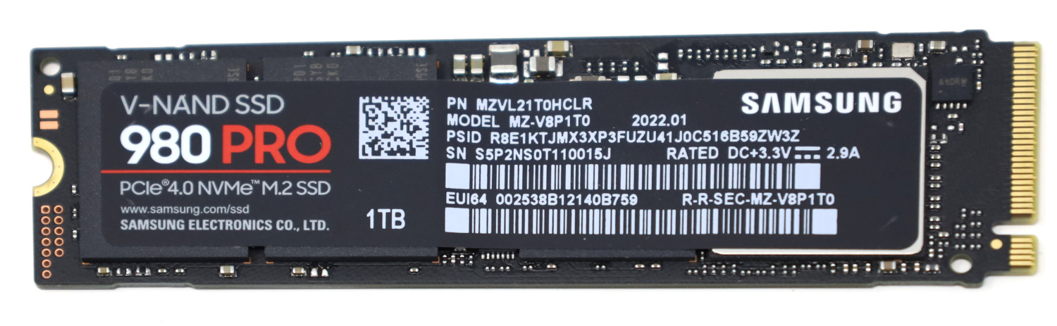 Samsung 980 Pro 1TB NVMe M.2 SSD Review