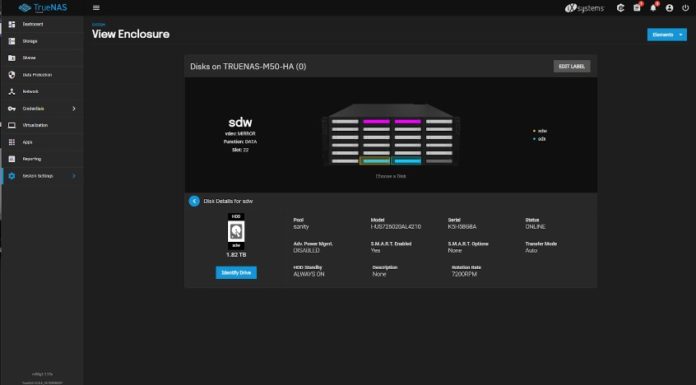TrueNAS Scale 22.02.2 Released TrueNAS Core 13.0-U1 Coming Soon TrueNAS Scale 22.02.2 Enclosure Management