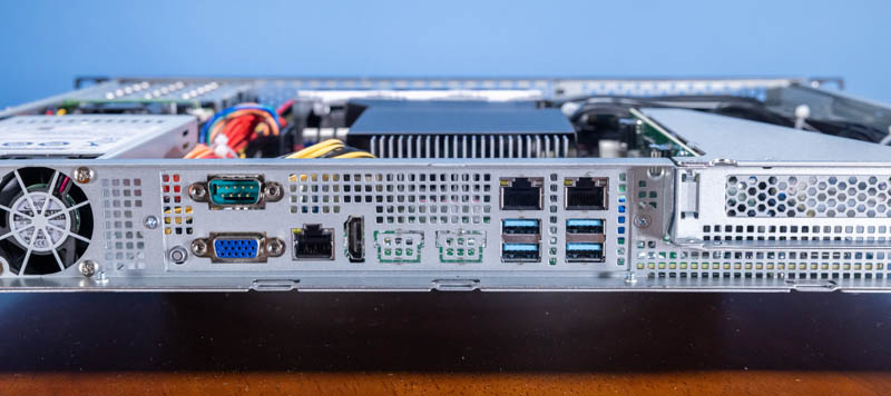 ASRock Rack 1U2E C252 Rear IO