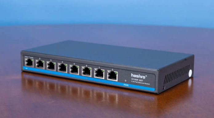 The Ultimate Cheap 2.5GbE PoE Unmanaged Switch Hasivo S1100P 8GT Front Angle