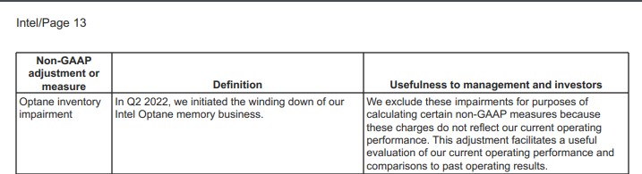 Intel Q2 2022 Earnings Optane Winding Down