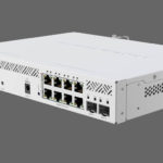 MikroTik CSS610 8P 2S+IN Stock Front Angle