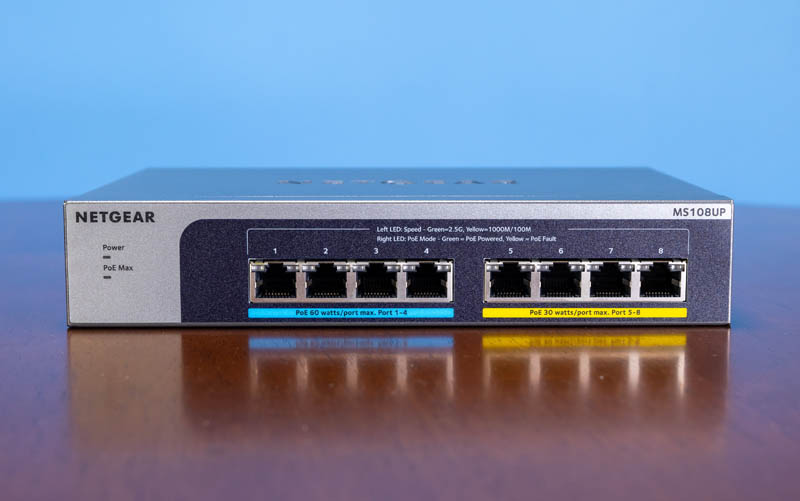 Netgear MS108UP Review 8-port PoE+ and PoE++ 2.5GbE Switch