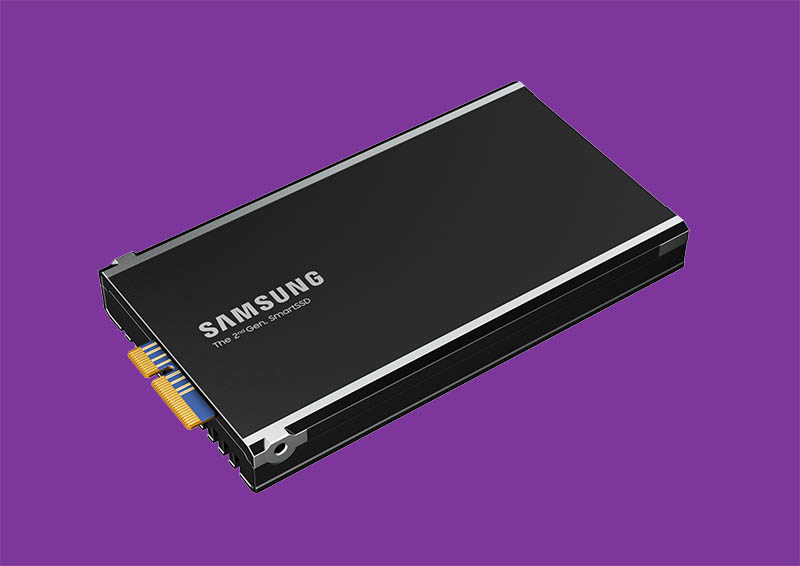 Samsung 2nd Gen AMD Xilinx SmartSSD Angle