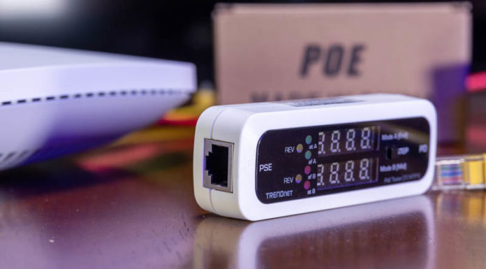 TRENDnet Inline PoE Tester TC-NTP1 Review TRENDnet TC NTP1 PSE Side