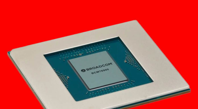 64x 800GbE Broadcom Tomahawk 5 51.2Tbps Switch Chip Released Broadcom Tomahawk 5 Cover