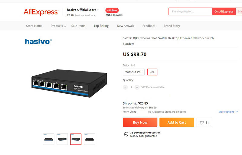 Hasivo S600 5GT AliExpress Listing 1