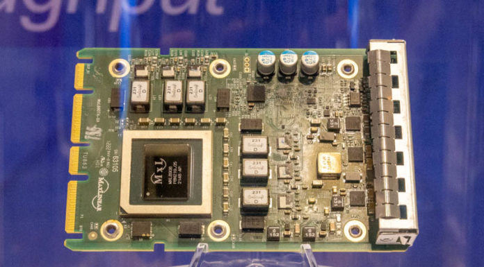 MaxLinear Panther III is a Fake DPU at FMS 2022 Maxlinear Panther MxL8807A At FMS 2022 Card Top