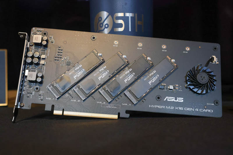 4x Crucial P5 In ASUS 4x M.2 PCIe Card 1