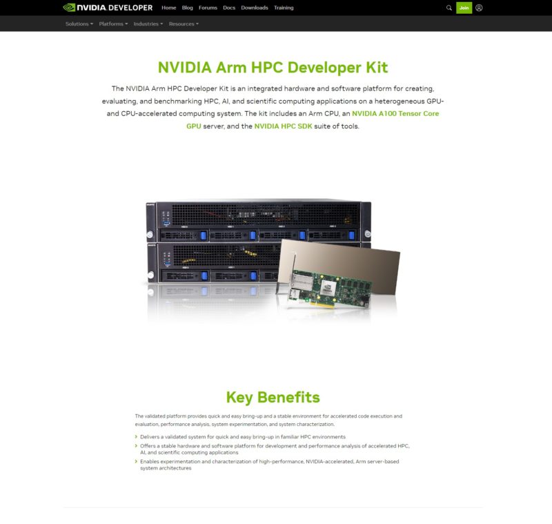 NVIDIA Arm HPC Developer Kit