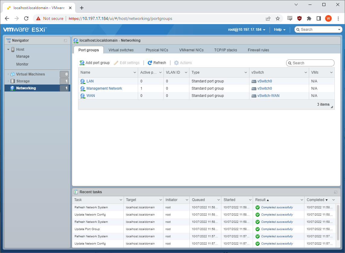 ESXi Networking