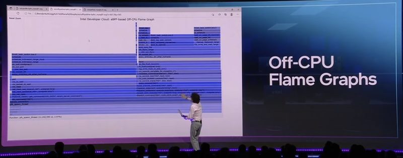 Intel Off CPU Flame Graphs Intel Innovation 2022 Keynote Day 2