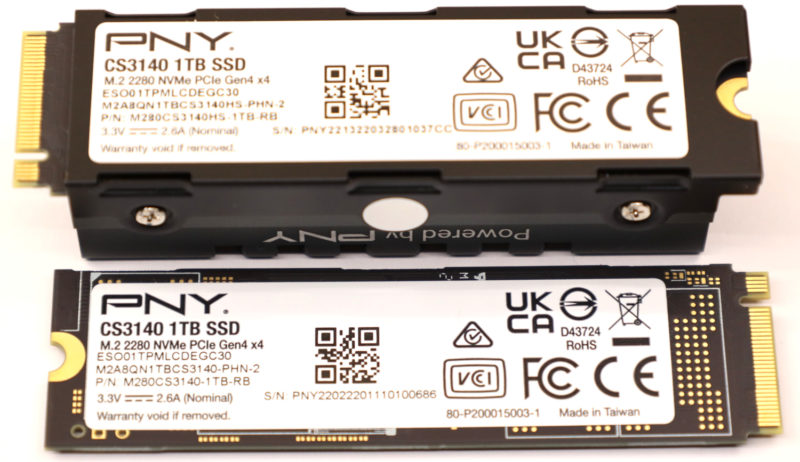 PNY CS3140 1TB Rear