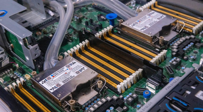 A Tour of the QCT Intel Sapphire Rapids System Overload Booth QCT QuantaGrid D54Q 2U Liquid Cooled Intel Innovation 2022 2