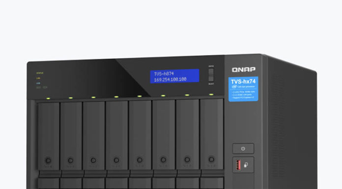 New QNAP TVS-hx74 Intel Alder Lake ZFS 2.5GbE NAS Units QNAP TVS H874 Cover
