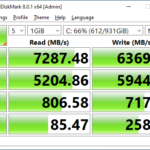 WD Black SN850X 1TB CrystalDiskMark 1GB
