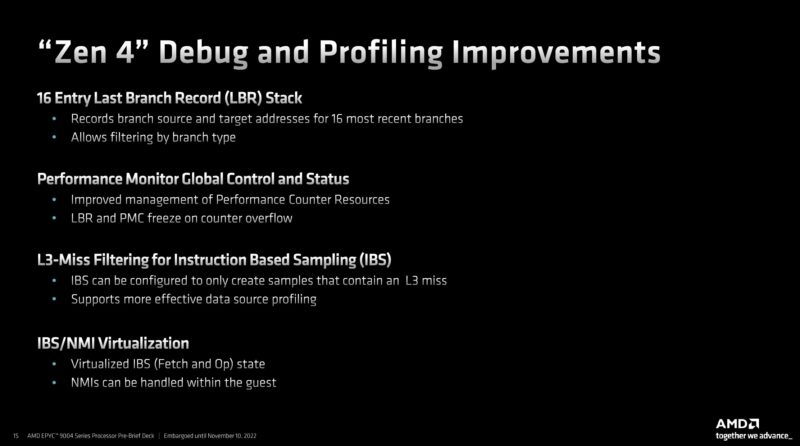 AMD EPYC 9004 Genoa Zen 4 Debug And Profiling