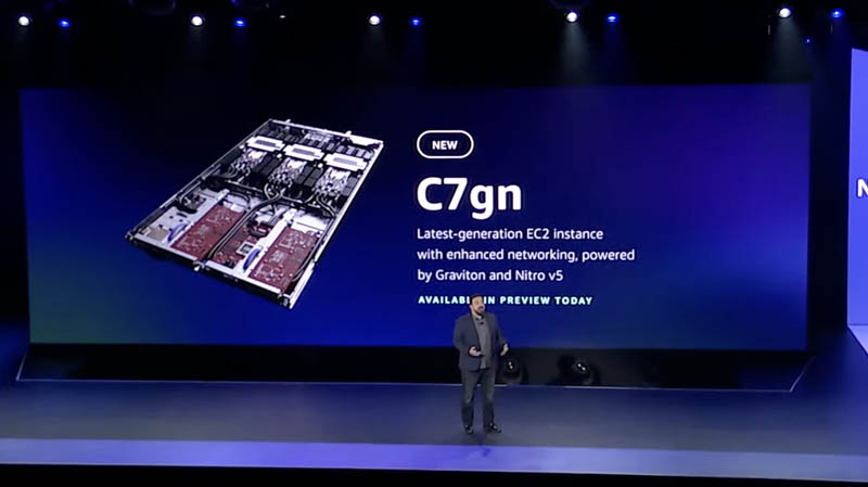AWS C7gn Instance With AWS Nitro V5 At Reinvent 2022