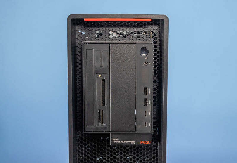 Lenovo ThinkStation P620 TR Pro 5000 Edition Front Ports