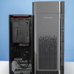 Lenovo ThinkStation P620 And Supermicro AS 5014A TT Side By Side Front Total View Vertical