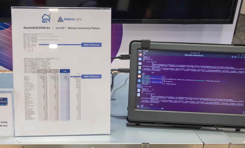 QCT QuantaGrid D54Q 2U Astera Labs Intel Sapphire Rapids Demo At SC22 2